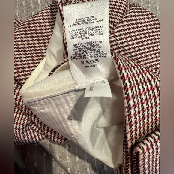 Express Mid Rise Houndstooth Colomnist Ankle Pant - Picture 8 of 8